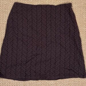 Michael Kors Black Eyelet Pencil Skirt